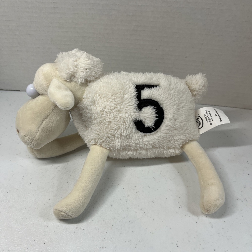 Serta Mattress Counting Sheep #5 Stuffed Toy Plush Lamb Advertisement Store 7"